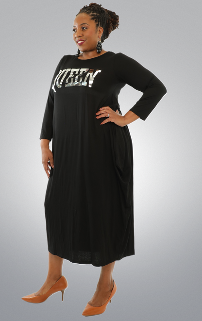 Women's Verbiage "Queens" Dress