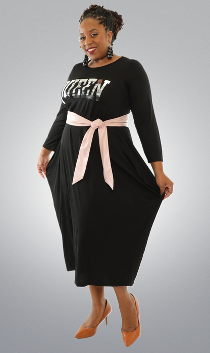 Women's Verbiage "Queens" Dress