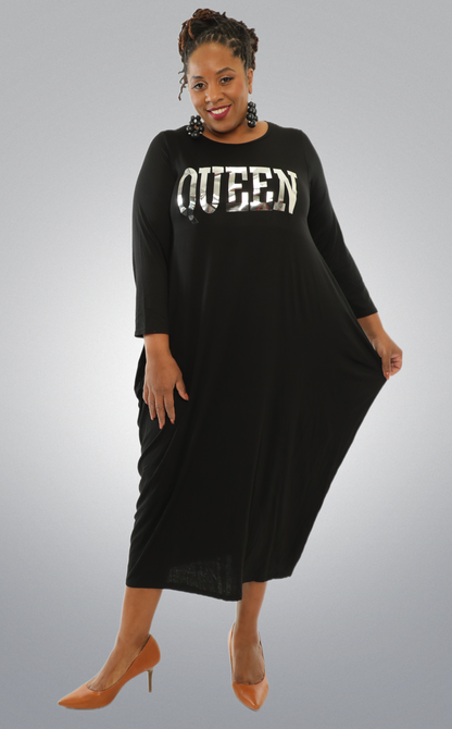 Women's Verbiage "Queens" Dress