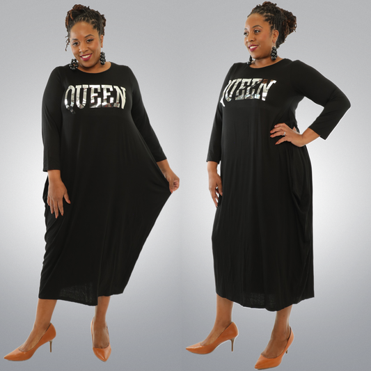 Women's Verbiage "Queens" Dress