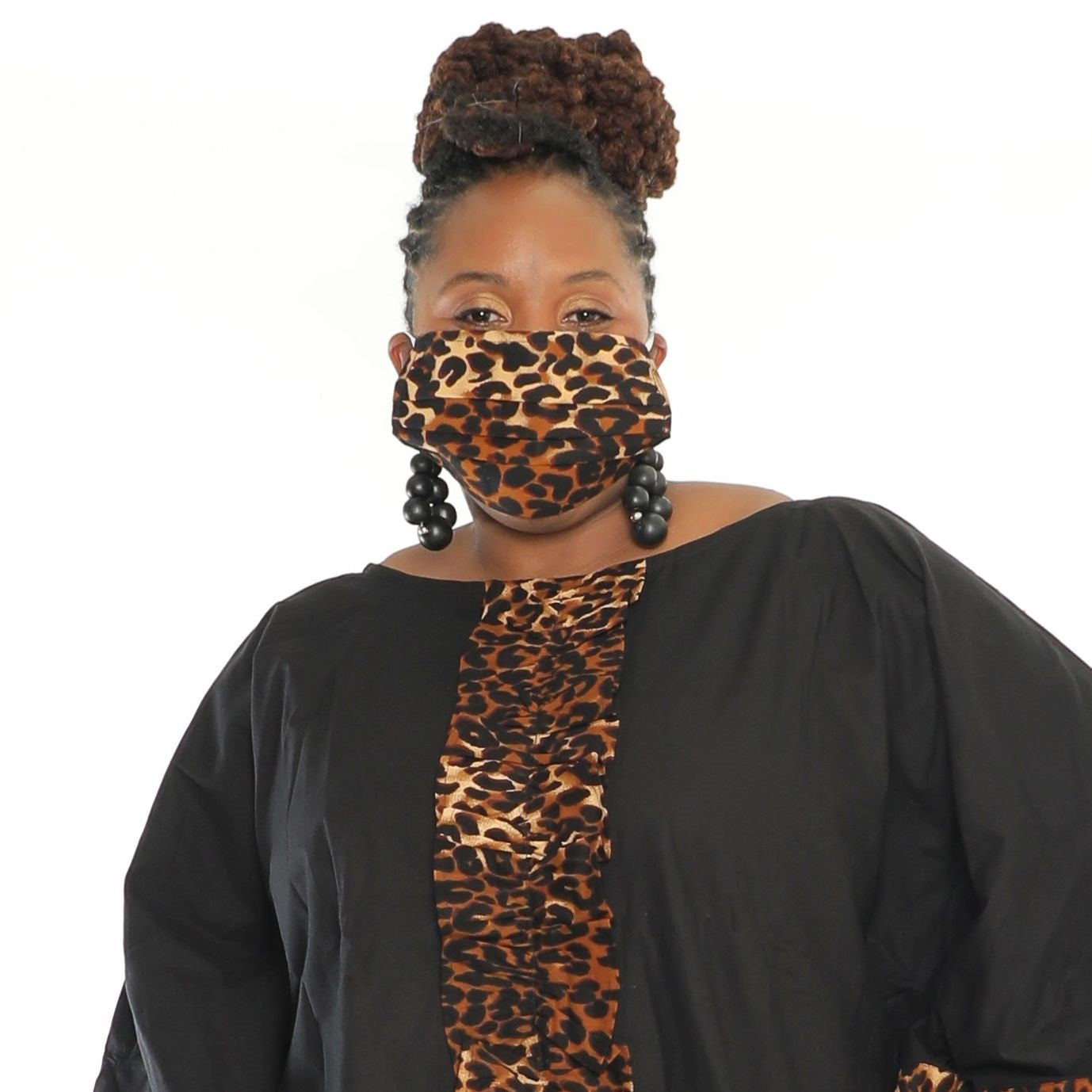 Animal Print 2 Layer African Print Reusable Face Mask - 100% Cotton