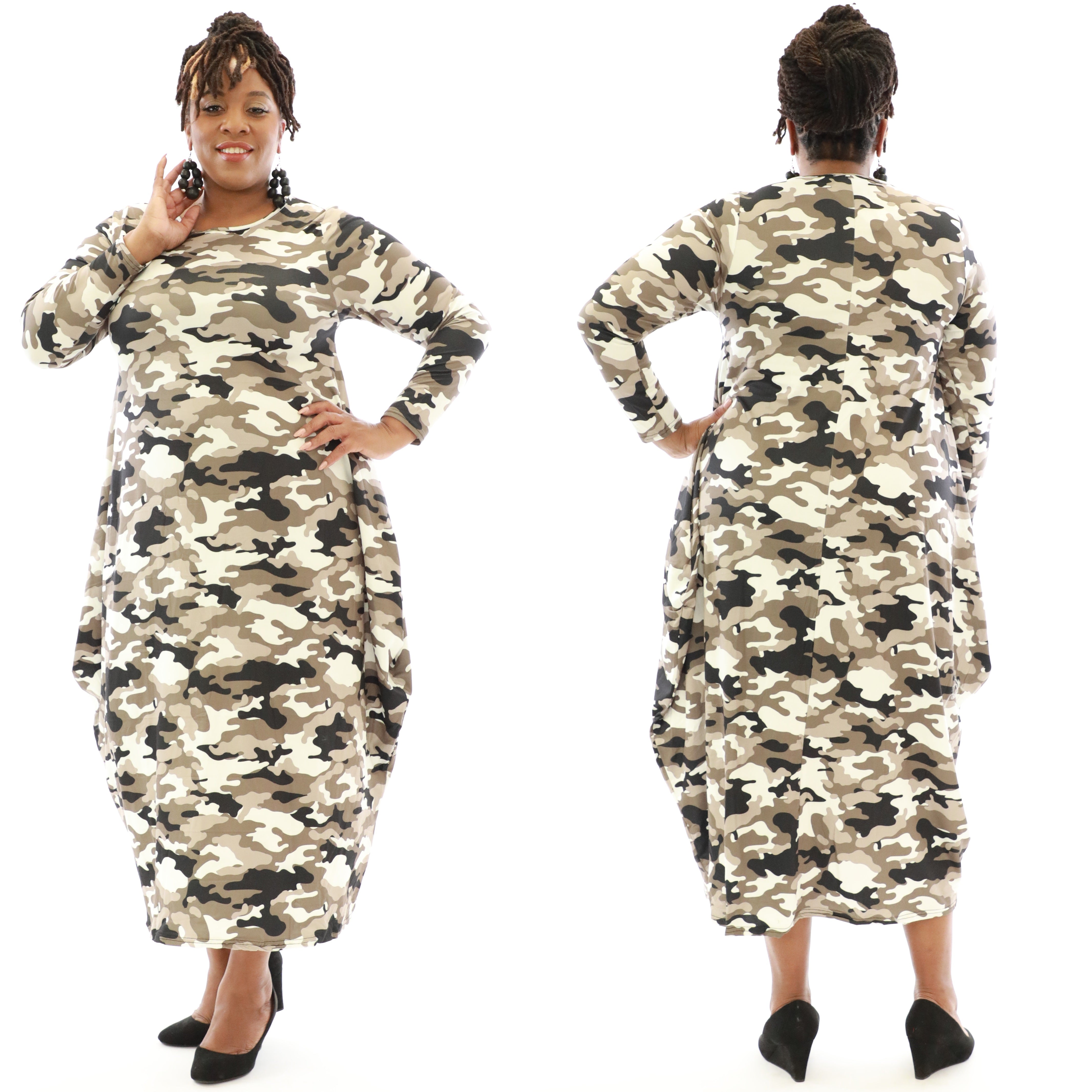 Camouflage print dress best sale